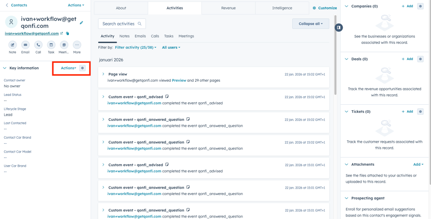 Documentation_HubSpot_ContactActions