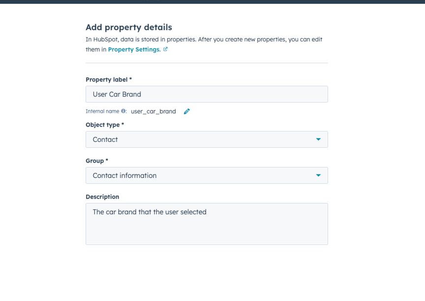 Documentation_HubSpot_UserCar