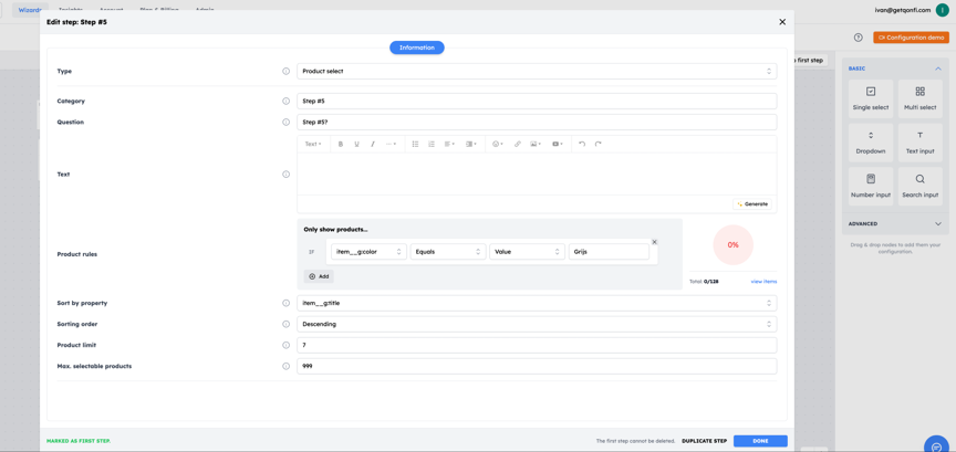 Documentation_Product-select_Edit