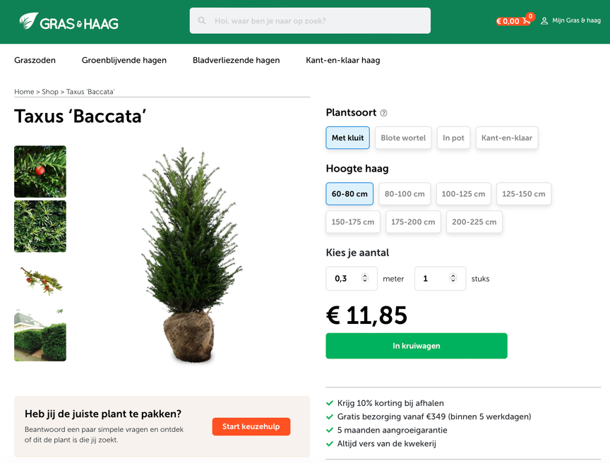 product_check Gras & Haag