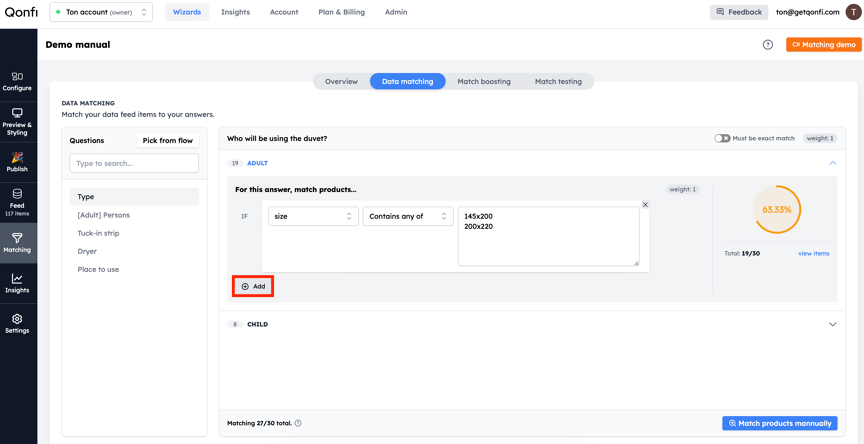 bulk data matching