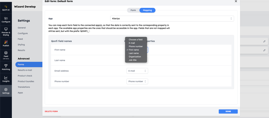 Documentation_Forms_Mapping